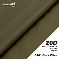 ฟลายชีท ทาร์ปเปล Tarp Hammock 20d Ripstop Hexa 3.6x3 สีขี้ม้า One