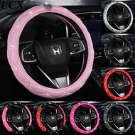 LCX [Hot in Malaysia] All Cars Universal Goddess Must-Have Car Steering Wheel Cover Fashion Diamond-Studded Noble Crown Four Seasons Anti-Slip Sweat-Absorbent