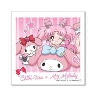 Ensky - 美少女戰士 Sailormoon x Sanrio 日版 文具 睡衣派對 即影即有 造型 方形 迷你 裝飾 貼紙 Sticker 2023年款 (豆釘兔 x My Melody) Sa