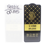 TEMPERED GLASS ANTI-STATIC OP A15- 2020 CPH2185 BLACK = A16 A15S A5 2020 A57 4G 5G RE C12 C15 C11 C2