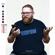 MERAH KATUN Jumbo Men's T-Shirt Distro B2049 EVEYTHING QJ Oblong Oversize Simple Unisex Screen Print
