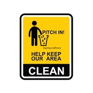 potch in help keep our area sign/ home signage a4 size