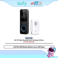 Anker Eufy Wi-Fi Video Doorbell S200 / E340 Dual Camera Smart Doorbell 2K AI Detection Wireless Home