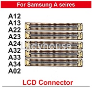 1-5pcs Original LCD FPC Screen Connector For Samsung Galaxy A12 A13 A23 A22 A24 A32 A33 A34 A02 On M