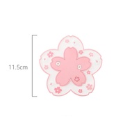 1pc Cherry Coffee Cup Insulation Coasters Drink Cup Mat Absorbent Flower Coaster Easy Clean
