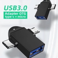 Android Type-C 2-in-1 OTG Adapter Cable USB 3.0 Type-C OTG Cable Adapter Micro USB OTG Converter For
