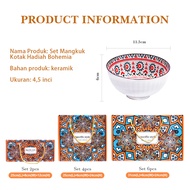 Japanese Bowl Hampers Set Bohemian Style Souvenir Bowl/ Japanese Souvenir Bowl Set