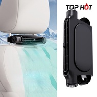 Car Seat Headrest Fan Cooling Air Fan 3 Speeds Adjustable Air Cool Fan Car Neck Cooler Electric Fan