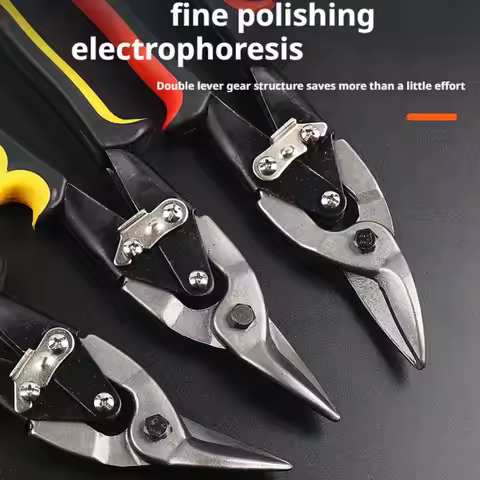 Multifunctional Metal Sheet Cutting Scissor Aviation Snip Straight Cutter Scissor Industrial Profess