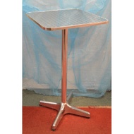 Bar Table- square 60cm W x 60cm L x 100cm Height, aluminium leg