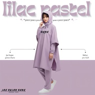HANS Poncho Raincoat + Bat Poncho Pants Adult Suit LILAC Poncho Raincoat Raincoat Pants