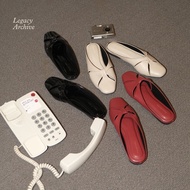 Legacy Archive - Cher Flats (Black, Red, Oat) | Women's Flats | Cutout Work Flats