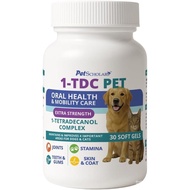 1TDC Dental & Joint Health Softgel Supplement for Dogs & Cats, Supports Oral Health, Stamina, Mobili