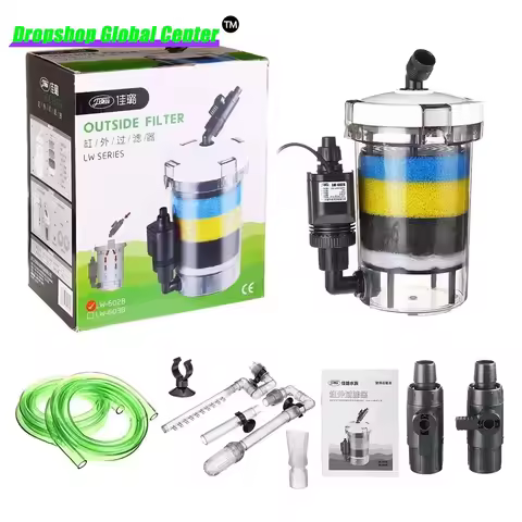 SUNSUN HW-602B HW-603B Super Quiet 6W 400L/H Aquarium Fish Tank External Filter Canister Outer filtr