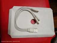 快charge三合一 充電線usb fast charge cable 3 in 1, typec, lighting and micro usb