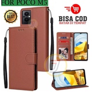 DI158 >> Flip Case poco M5 Case Wallet Leather Casing Wallet Flip Case Wallet