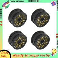 Upgrade Black 0.7 "8 Dollar Wheel Hub Kit for 1/30  SCX30 Upgrade Accessories