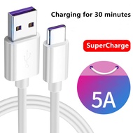 5A USB Fast Charge Wire Type C Cable 1m 2m 3m Fast Charge Wire Cord USBC Cable For Xiaomi Redmi Note 8 Pro Samsung Huawei Mobile Phone USB-C Charger
