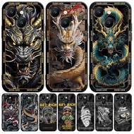 casing for TECNO Spark 40C 4G dragon right angle soft cover