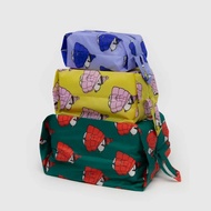 紐約 BAGGU Snoopy系列 立體收納袋三件組