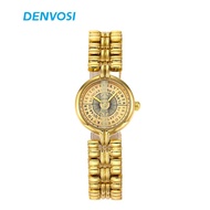 Medieval Watch Female Retro Disc Gold Watch Light Luxury Niche Ladies Female Female Watch Fact