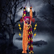 P.K.YO-Hanging Clown 5.6 Ft Animated Talking &amp Shaking Scary Clown with Chain Touch Activated for