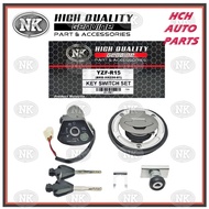 IGNITION KEY SWITCH SET - YAMAHA - YZF-R15/ R15 V3 VVA - P/NO. BK6-XH250-01 (NK)