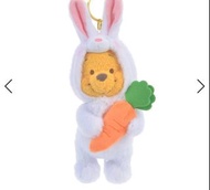 日本迪士尼代購兔年小熊維尼Winnie the Pooh公仔鎖匙扣（白色）