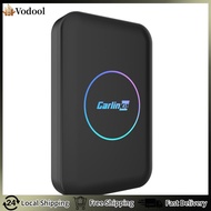 【Vodool】มีสายไปยัง Wireless CarPlay & Android Auto Android TV Box Plug & Play อะแดปเตอร์ไร้สายสำหรับ