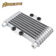 Aluminum Motorcycle Engine Oil Cooler Oil Radiator 125ml Cooling Radiators for 125CC-250CC Motorcycl