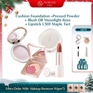 花西子 Florasis Flawless Jade Breathable Face Makeup Set Cushion Foundation Pressed Powder Oil Control 