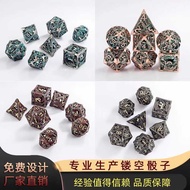 Metal Dice Hollow Dice Dungeon and Dragon Dice Polyhedron Board Game Cthulhu DND Dice