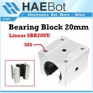 [HAEBOT] SBR20UU SBR20 SBR 20 UU Linear Ball Bearing Block 20mm CNC Roller Rail Slide Bushing Motion