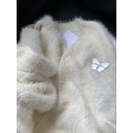Mohair Cardigan - Casual Fall Winter Women's Sweater