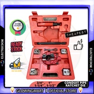 CONDUIT PIPE MANUAL RATCHET DIES SET PIPE THREADER 3/4''-1-1/2'' ( CONDUIT DIE SET ) GI DIES SET