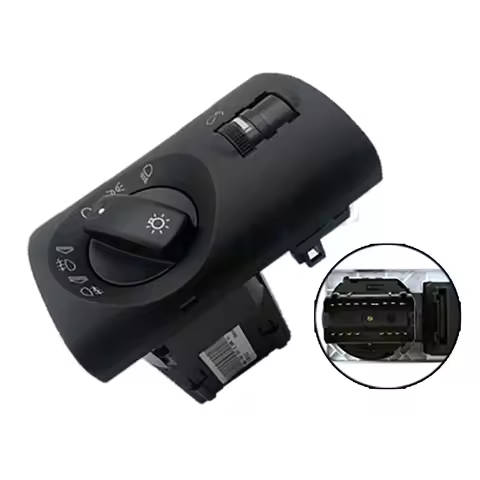 4B1941531E 4B1 941 531E Headlight Fog Light Switch Control Auto Leveling Black Facelift brightness F
