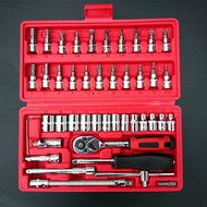 [LOẠI TỐT] Bộ dụng cụ mở bu lông ốc vít 46 chi tiếcbộ dụng cụ sửa chữa ô tô xe máy bộ dụng cụ đa năn