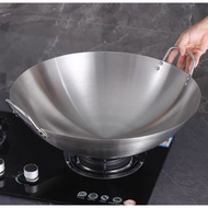 Thick Stainless Steel Frying Pan Non-Stick Frying Pan 36 cm