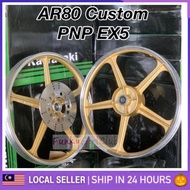 Sport rim Kawasaki AR80 CUSTOM HUB Sprocket GOLD EX5 MADE IN JAPAN Kawasaki AR80 PNP ex5 dream sport