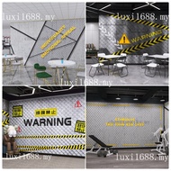 Custom  Industrial Feng Shui Mud Iron Mesh Wallpaper Street Dance Studio Fitness Milk Tea Shop Decor