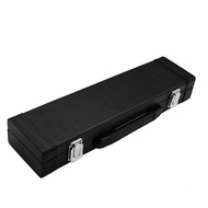 16-Hole Flute Box Portable Durable Flute Storage Box Leather Handbag Wind Instrument Luggage Box