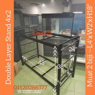 kaki aquarium 4ft (4x2) single/double