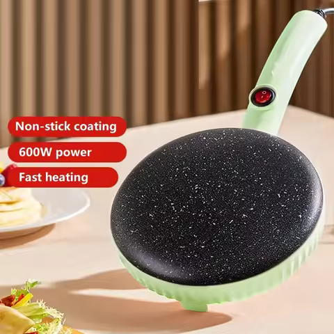 220V Non-stick Electric Crepe Maker Automatic Electric Baking Pan Pancake Machine DIY Breakfast Make
