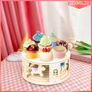 [szxmkj2] Sushi Tray Revolving Carousel Cupcake Holder Automatic for Party Event Festival Decoration
