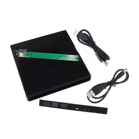 12.7MM Slim DVD CD DVD-ROM Case Drive Box USB 2.0 SATA External Drive for Laptop Notebook Computer