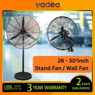 [Ready Stock] Stand Fan/Wall Fan/Kipas Berdiri/Heavy Duty Indurstrial Fan 26 inch 30 inch Kipas