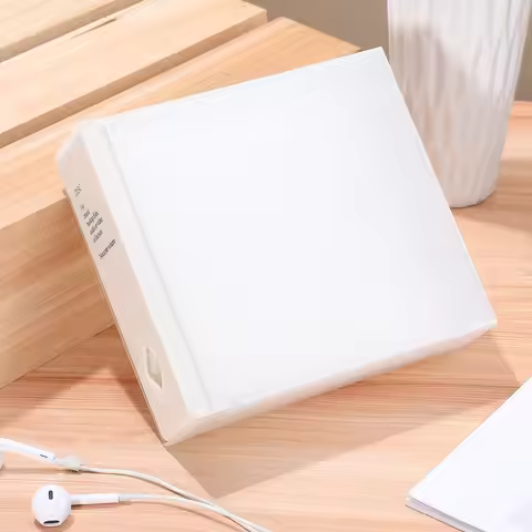 Cd Storage Box Organizer with 24 Capacity Thick Cover Protective Sleeve Disc Holder for Cds USB Movi