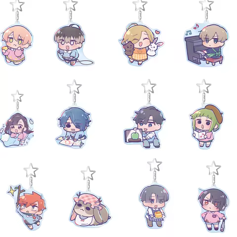 New anime MILGRAM Newly illustrated Haruka Minigram Kindergarten ver. BIG Acrylic Keychain