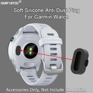 For Garmin Forerunner 965 265 Instinct 2 Soft Silicone SmartWatch Charging Port Dust Plug Dustproof 