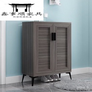 Shoe cabinet🏮All Aluminum Alloy Shoe Cabinet Home Doorway Multi-Functional Hallway Balcony Waterproof and Sun Protection